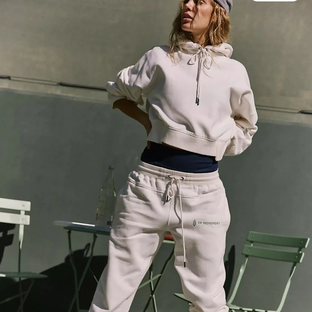 Free People Movement Women's Cream Joggers - Picture 1 of 4